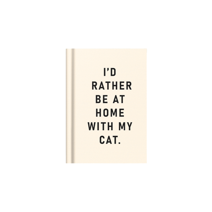 Ohh Deer I'd Rather Be At Home With My Cat Mini Notebook