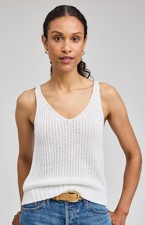 Gentle Fawn Lizzie Knit Tank White