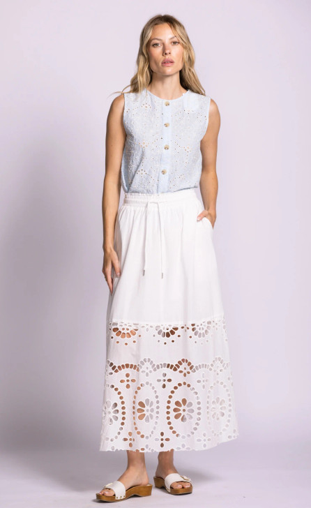 Pink Martini Jolene Skirt White