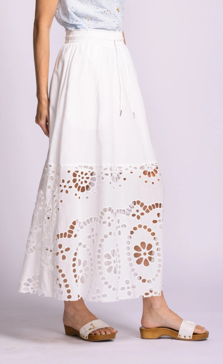 Pink Martini Jolene Skirt White