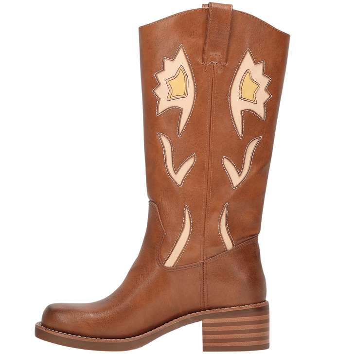 Frye & Co Miranda 10 Flower Saddle