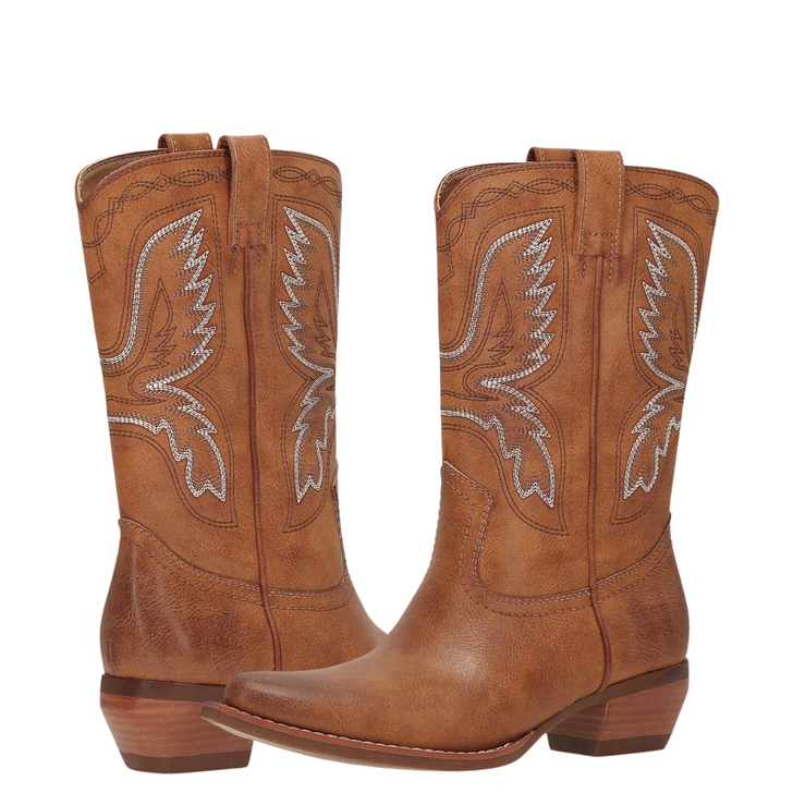 Frye & Co Irlene Short Deco Stitch Caramel