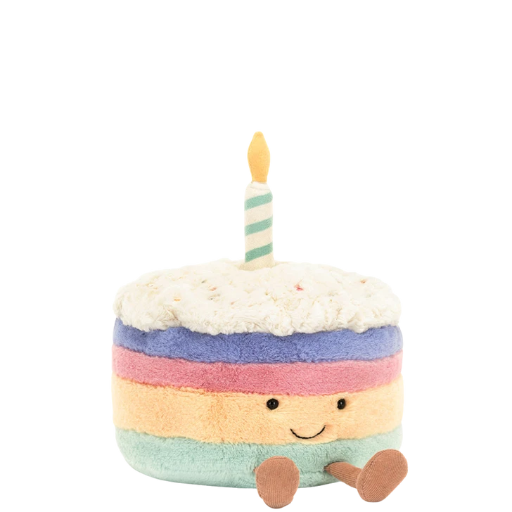 JellyCat Amuseables Rainbow Birthday Cake