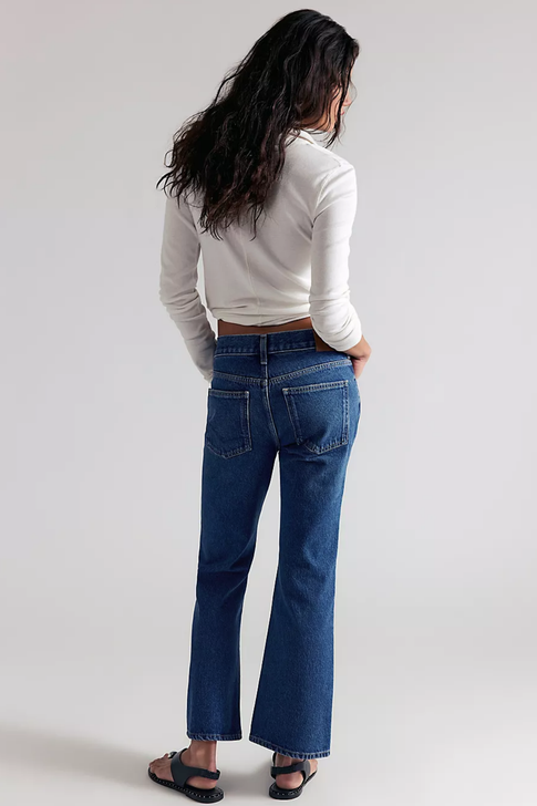 Free People Elowen Cropped Flare Jeans Daydream
