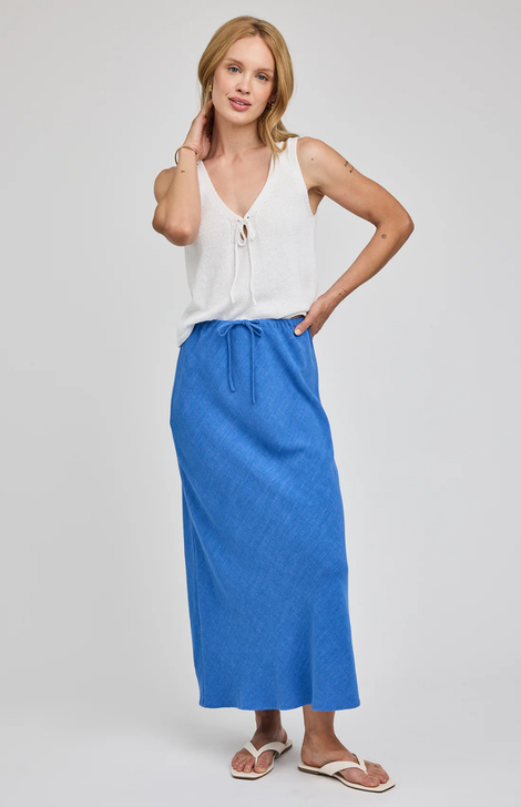 Gentle Fawn Cassia Linen Skirt Riviera