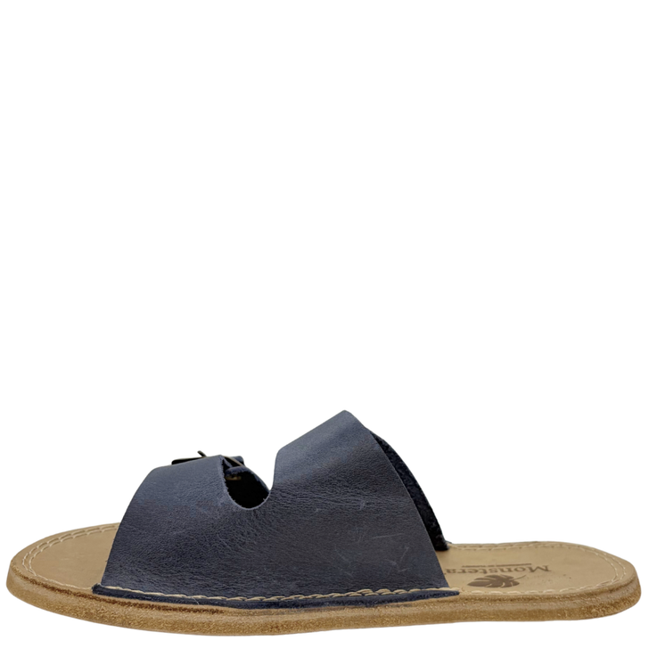 Monstera Minimalist Slides Navy