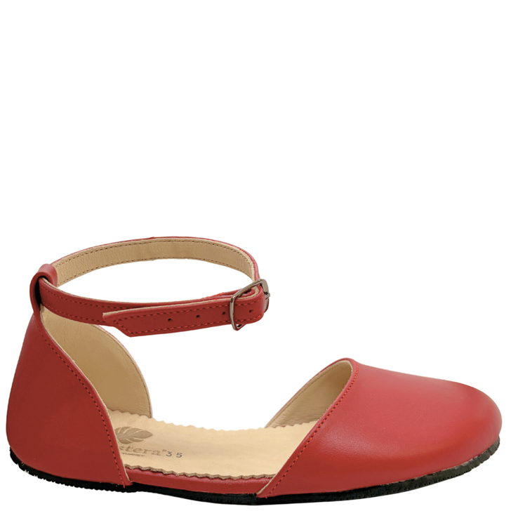 Monstera Rio Mary Jane Flats Red