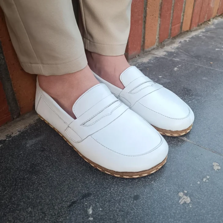 Monstera Loafers White