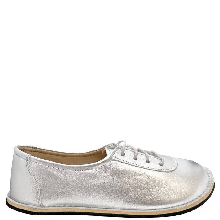 Monstera Laceup Shoes Silver