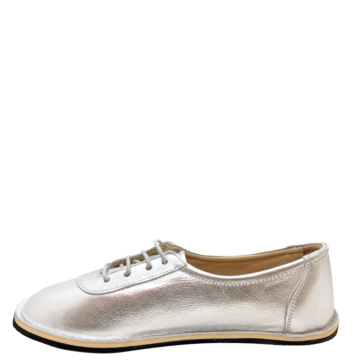 Monstera Laceup Shoes Silver