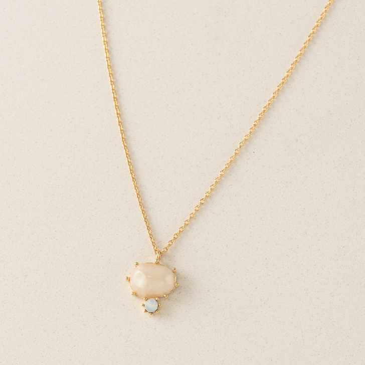 Lover's Tempo Marbelle Pendant Necklace White