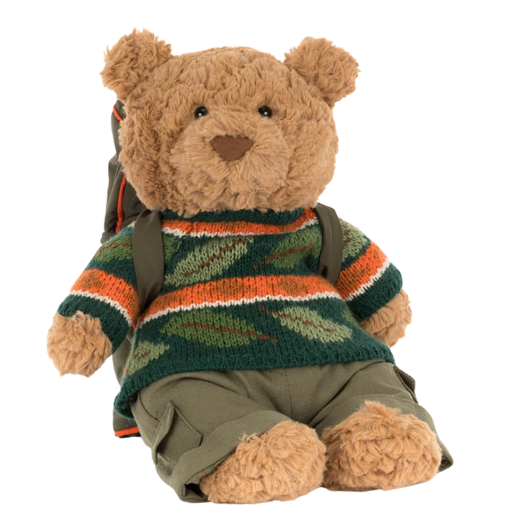 JellyCat Bartholomew Bear Hiking Outfit