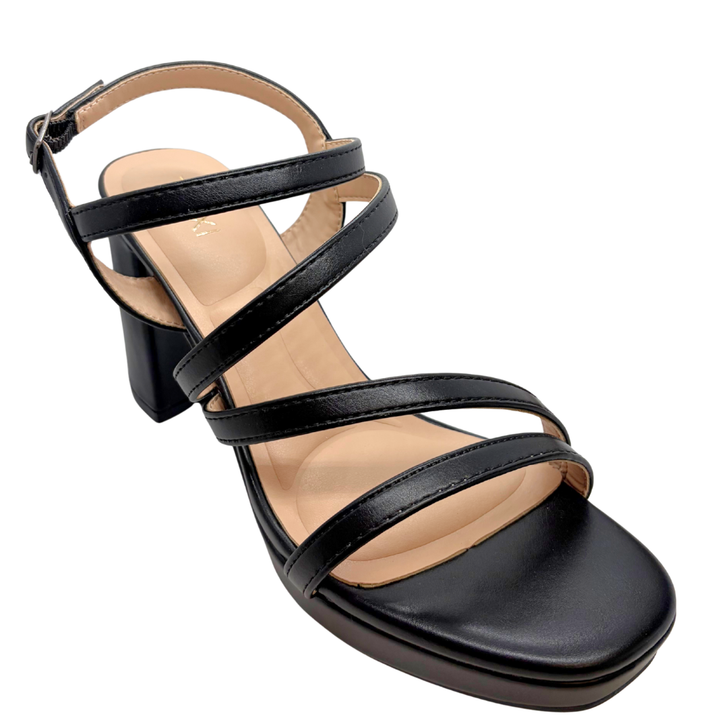 Taxi Claudia-01 Platform Heels Black