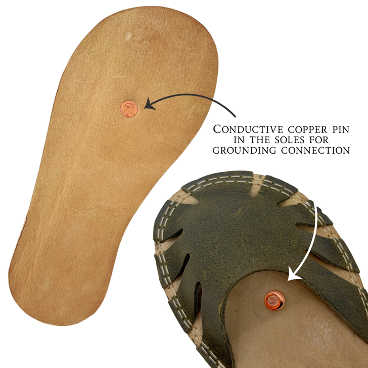 Monstera Leaf Sandals Green