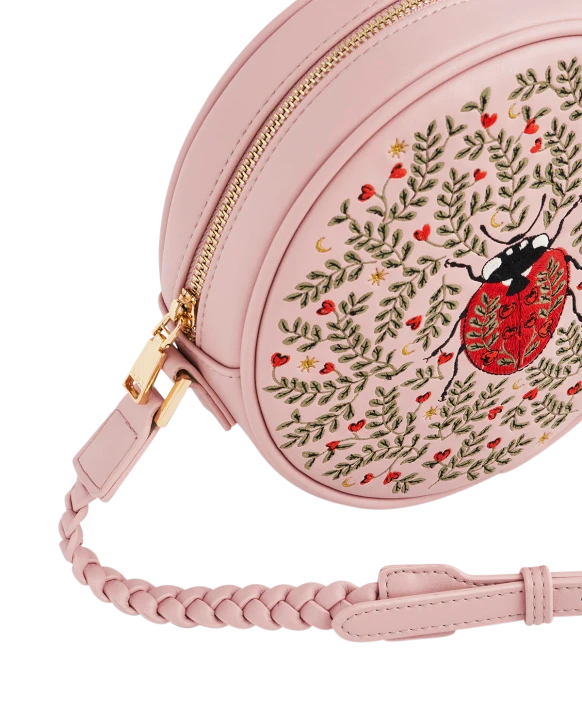 Fable Chloe Ladybird Circle Bag Pink