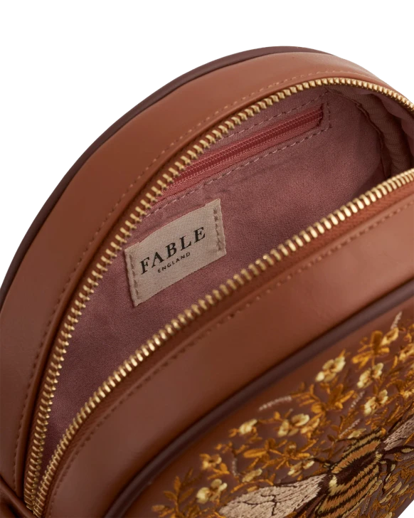 Fable Chloe Bumble Bee Circle Bag Tan