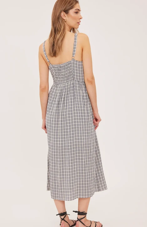 Gentle Fawn Astoria Dress Cream Check