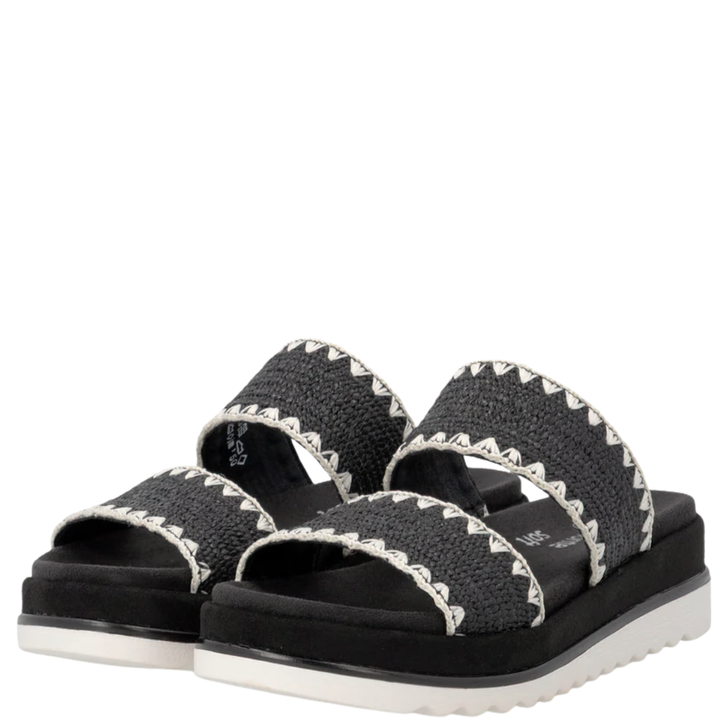 Remonte Jocelyn Woven Sandals Black