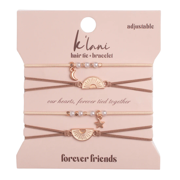 K’Lani Hair Tie Bracelet Set Forever Friends