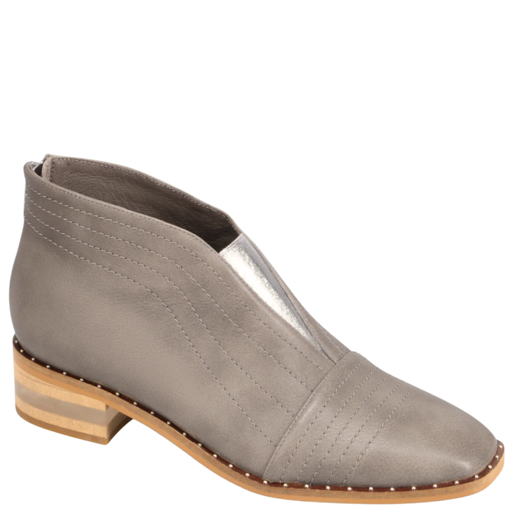 Django & Juliette Faradays Boots Silver Leather Elastic