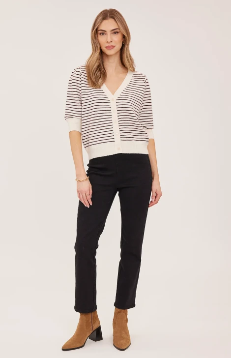 Gentle Fawn Hildi Knit Top Fig Stripe