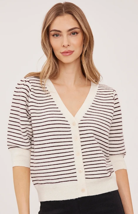 Gentle Fawn Hildi Knit Top Fig Stripe