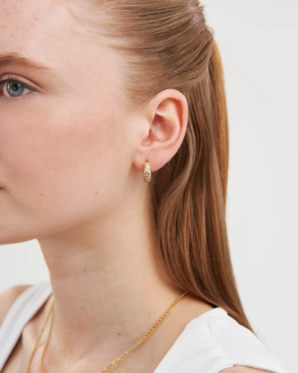 Fable Periwinkle Huggie Earrings
