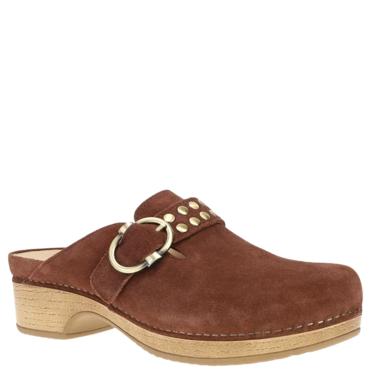 Dansko Branson Clog Mahogany Suede