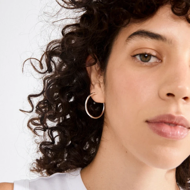 Pilgrim Eanna Hoops Silver Plated