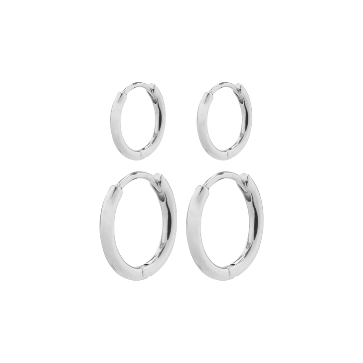 Pilgrim Ariella Small Hoop Set Silver Plated