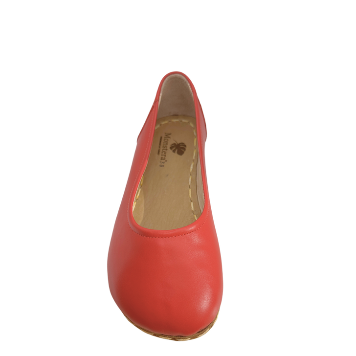 Monstera Ballet Flats Red