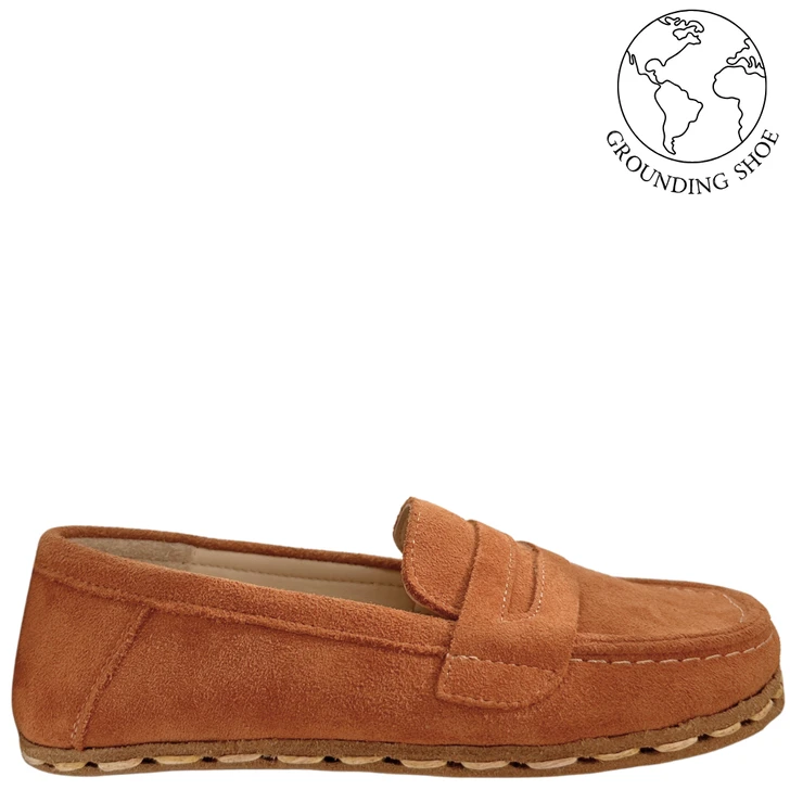Monstera Loafers Brown Suede