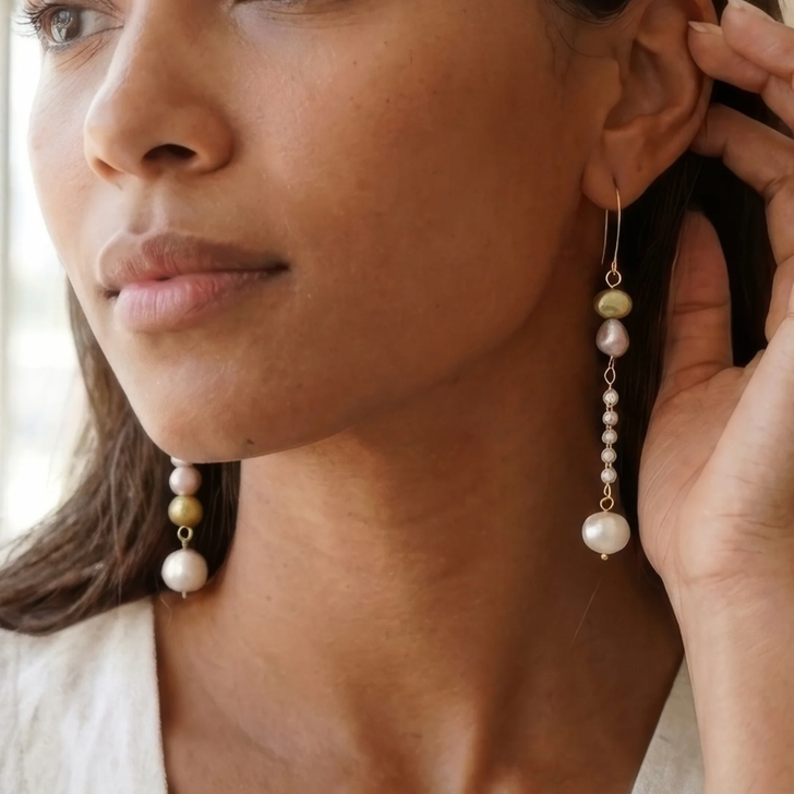 Peter + June Layla Pearl Earrings