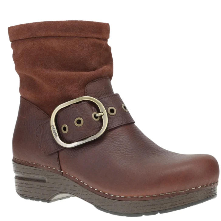 Dansko Pearson Clog Boot Mahogany