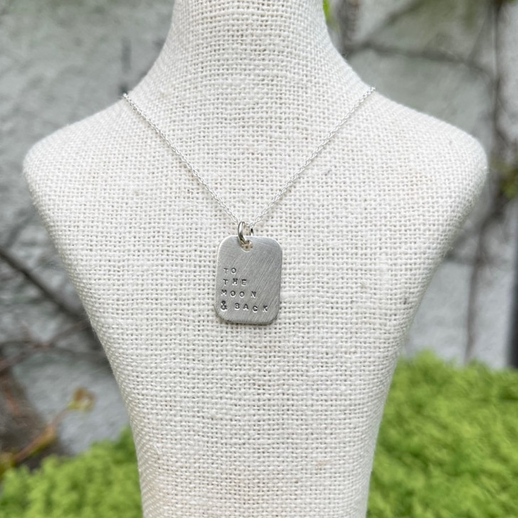 Andrea Waines To The Moon & Back Mod Square Necklace