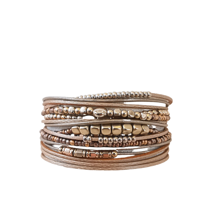 Caracol Multi-Strand Wrap Bracelet Copper