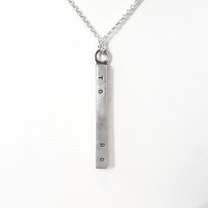 Andrea Waines The Soul To Dare, The Will To Do Med Skinny Bar Necklace