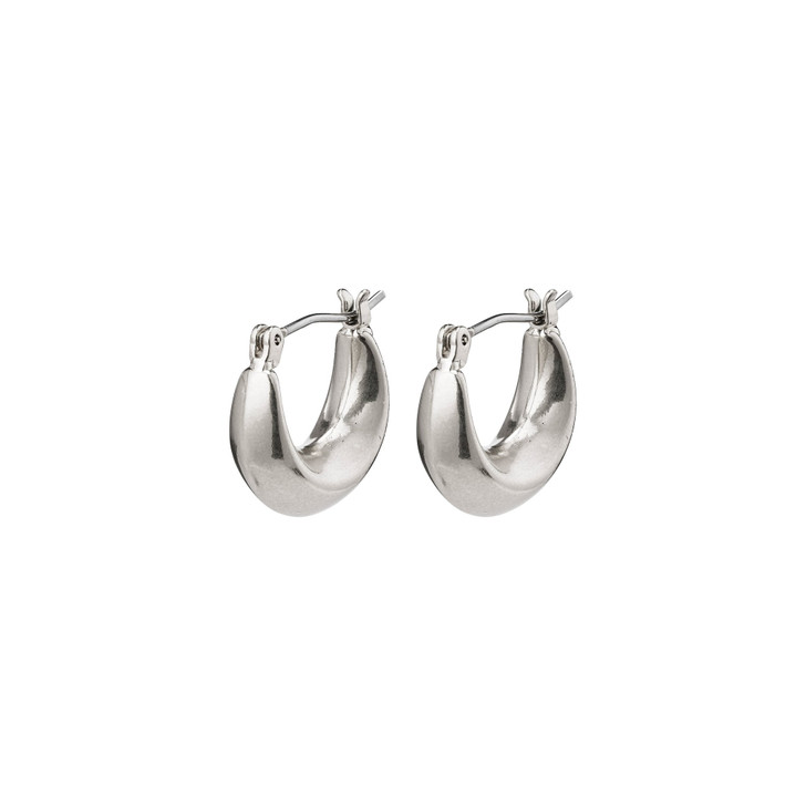 Pilgrim Silver Plated Magda Hoop Earrings