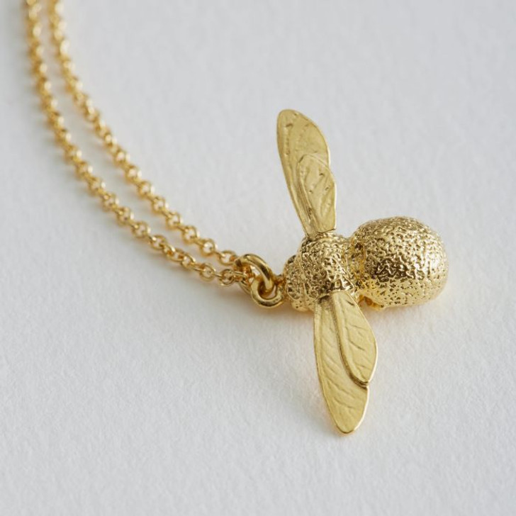 Alex Monroe Flying Swallow Necklace in Gold
