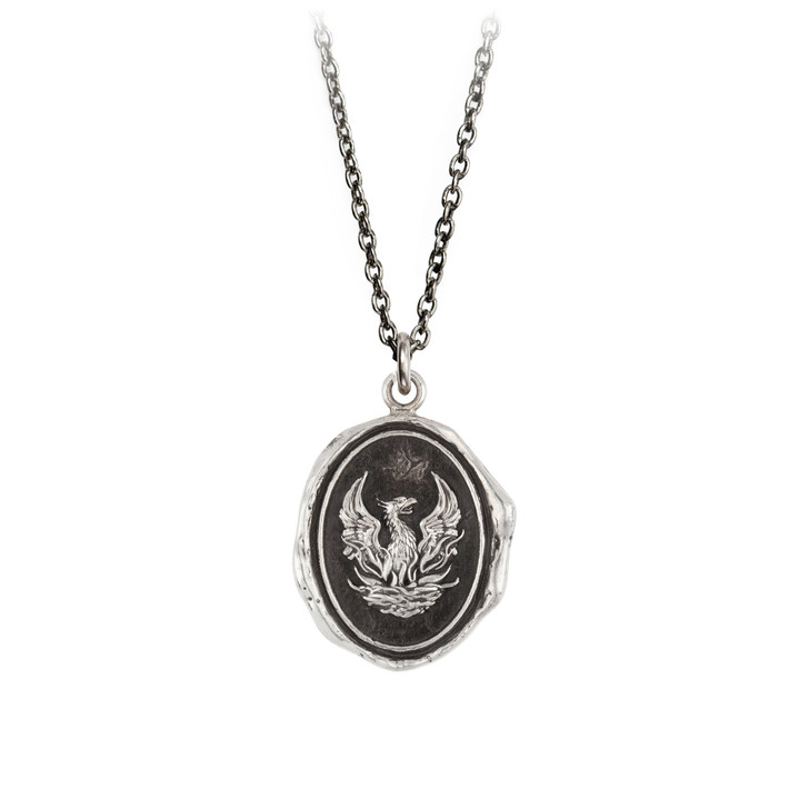 Pyrrha- Fire Within Talisman Necklace 18"