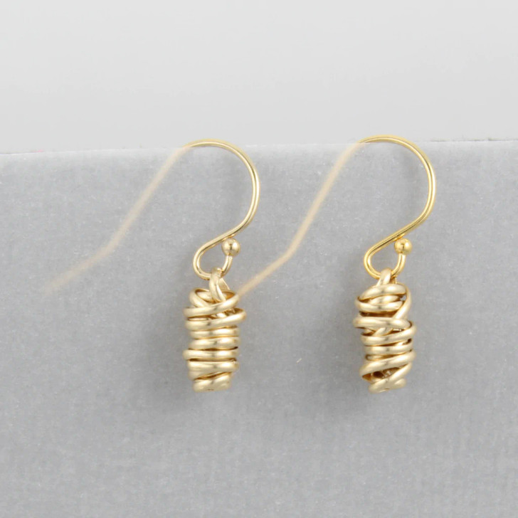 Dianne Rodger Yellow Gold Fill 1/2" Twist Drop Earring