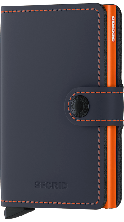 Secrid Mini Wallet Matte Nightblue & Orange