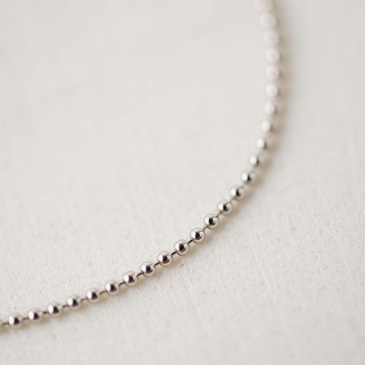 Lover's Tempo Ball Chain Necklace Silver