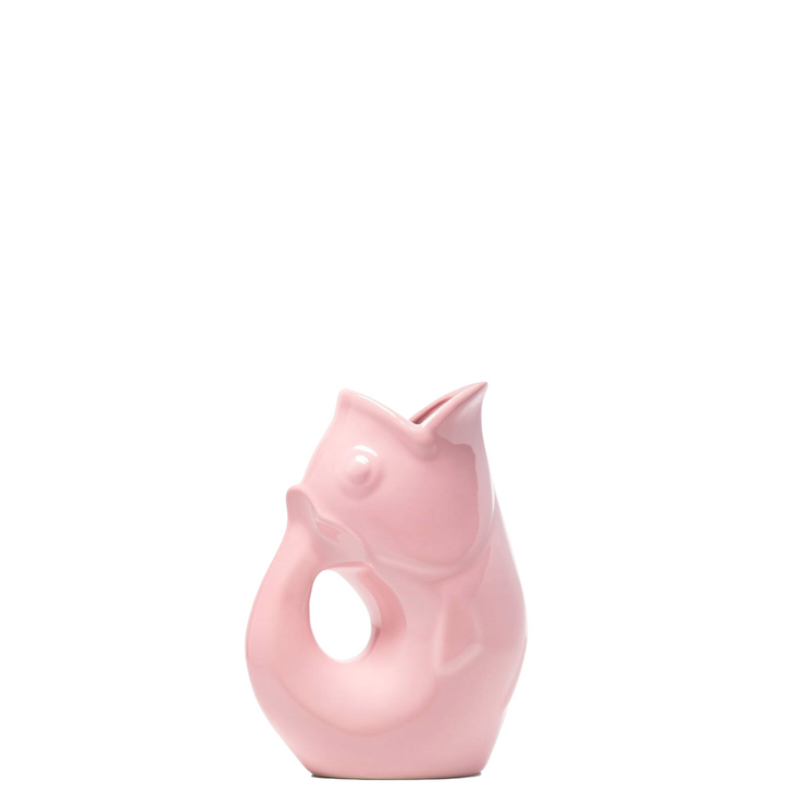 Gurgle Pot Fish Shaped Pitcher Mini Pink