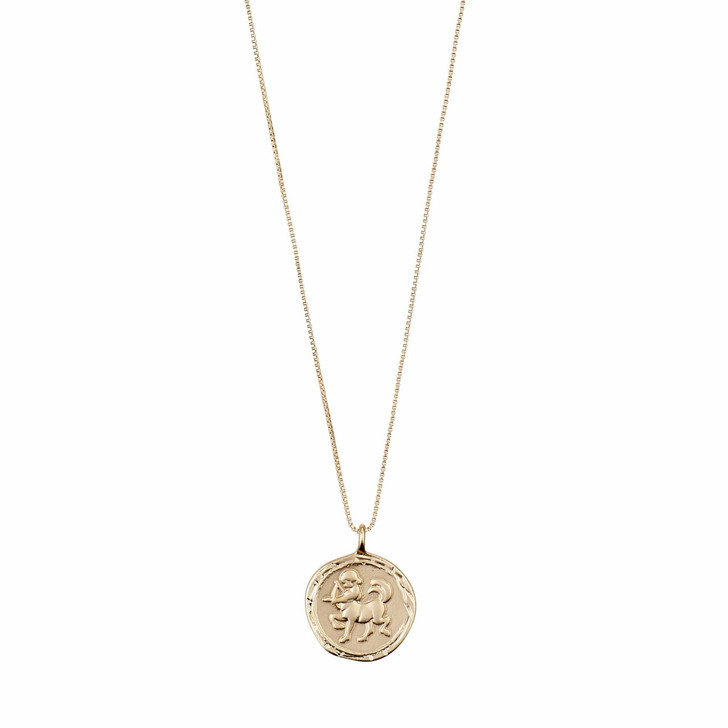 Pilgrim Gold Plated Zodiac Necklace- Sagittarius