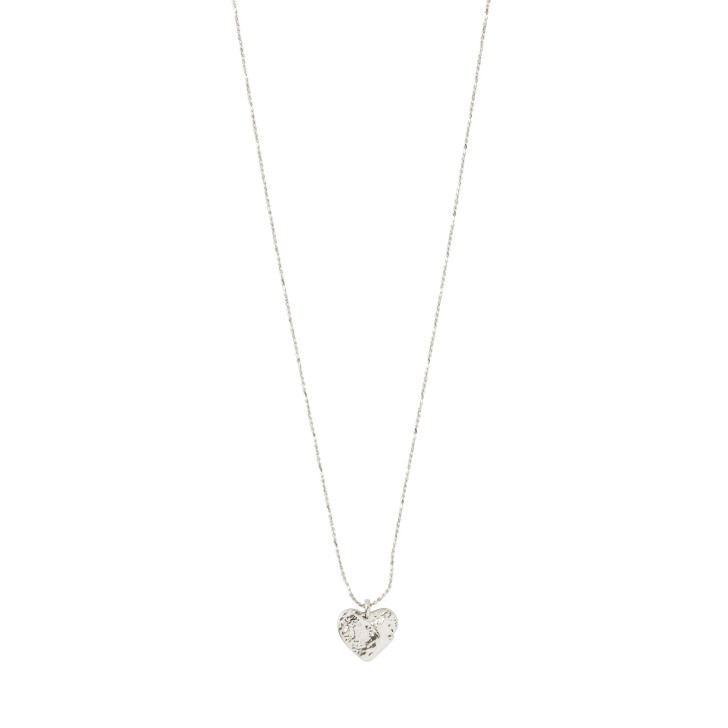 Pilgrim Sophia Silver Plated Dainty Heart Necklace - Starlet