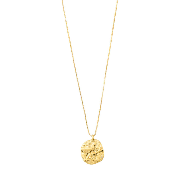 Pilgrim Gold Plated Blair Coin Pendant Necklace