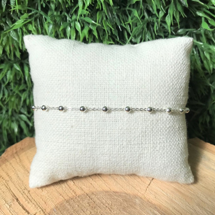 Bamiyan Silver Ball Chain Anklet
