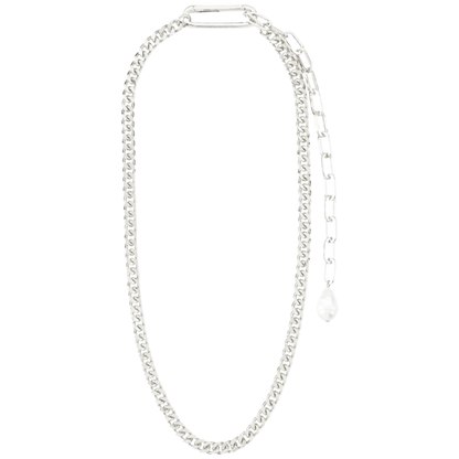 Pilgrim Heat Silver Plated Y-Chain Freshwater Pearl Necklace - Starlet