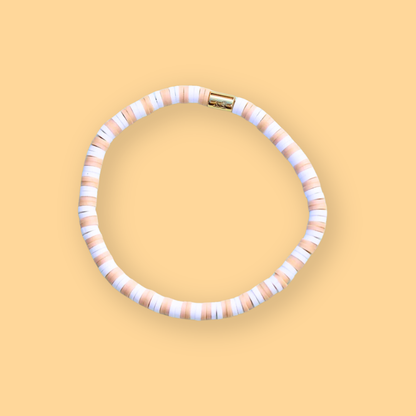 Pura Vida - Seascape Vinyl Disc Bracelet In White